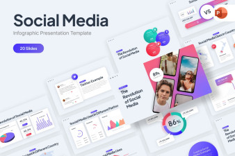 Social Media Report PowerPoint Template